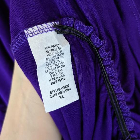 Made by Johnnny | Deep Purple Blouse - H9 - Picture 6 of 6